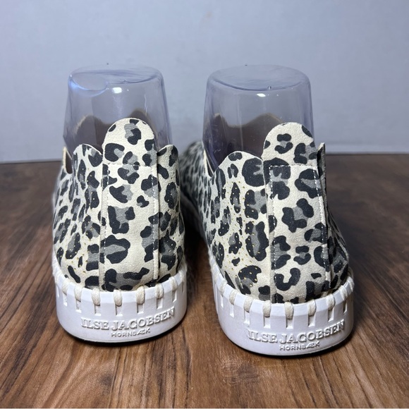 Ilse Jacobsen Tulip slip-on women flat sneaker shoe perforated leopard 39/9 - Picture 5 of 7